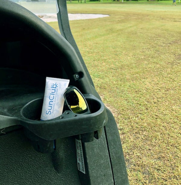 SunClub Mineral Sunscreen on the Golf Course